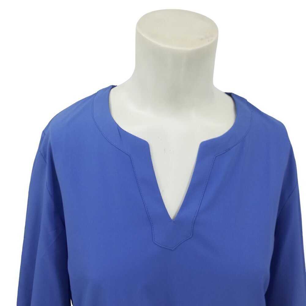 Coolibar Sun Protection UPF 50+ Blue Dress Coverup Size S Bell Sleeve Shift - Picture 2 of 15